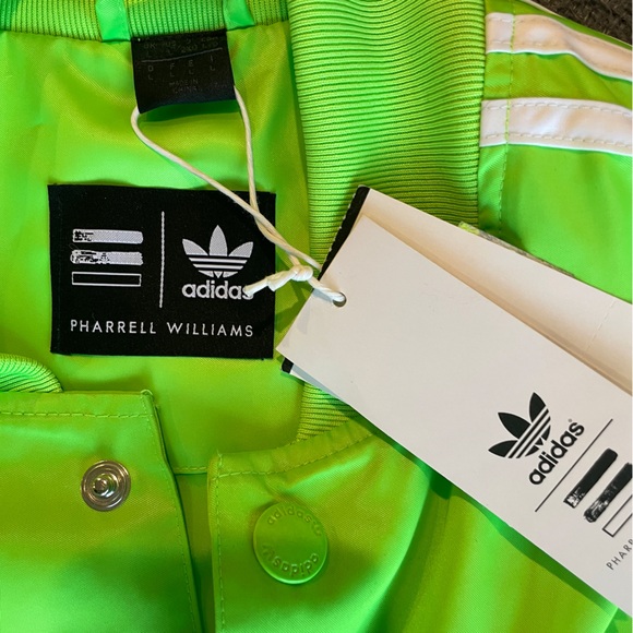 Adidas originals x Pharrell Williams Men’s Large Neon Green Track Jacket - Picture 4 of 6